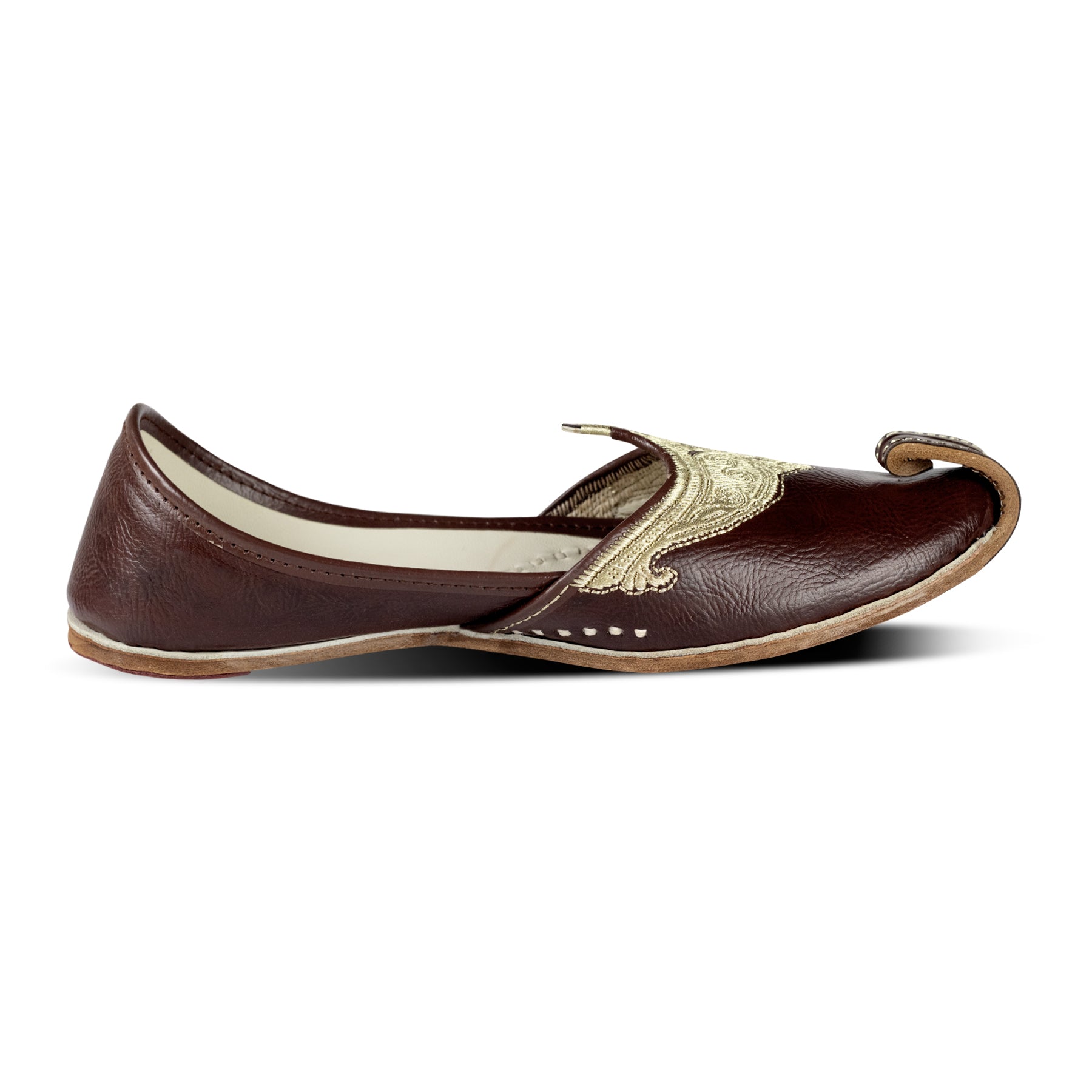 Brown Handcrafted Leather Jutti
