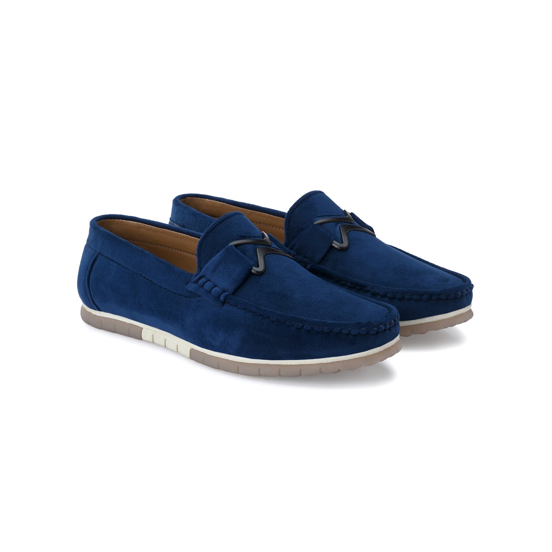 New Fashion Velvet Loafers For Men Blue
