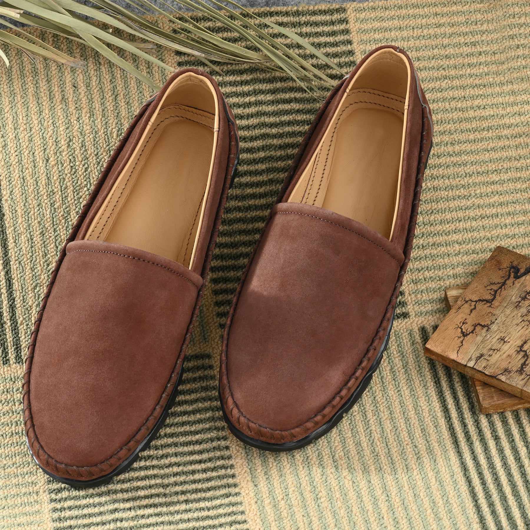 Classic Brown Suede Loafer