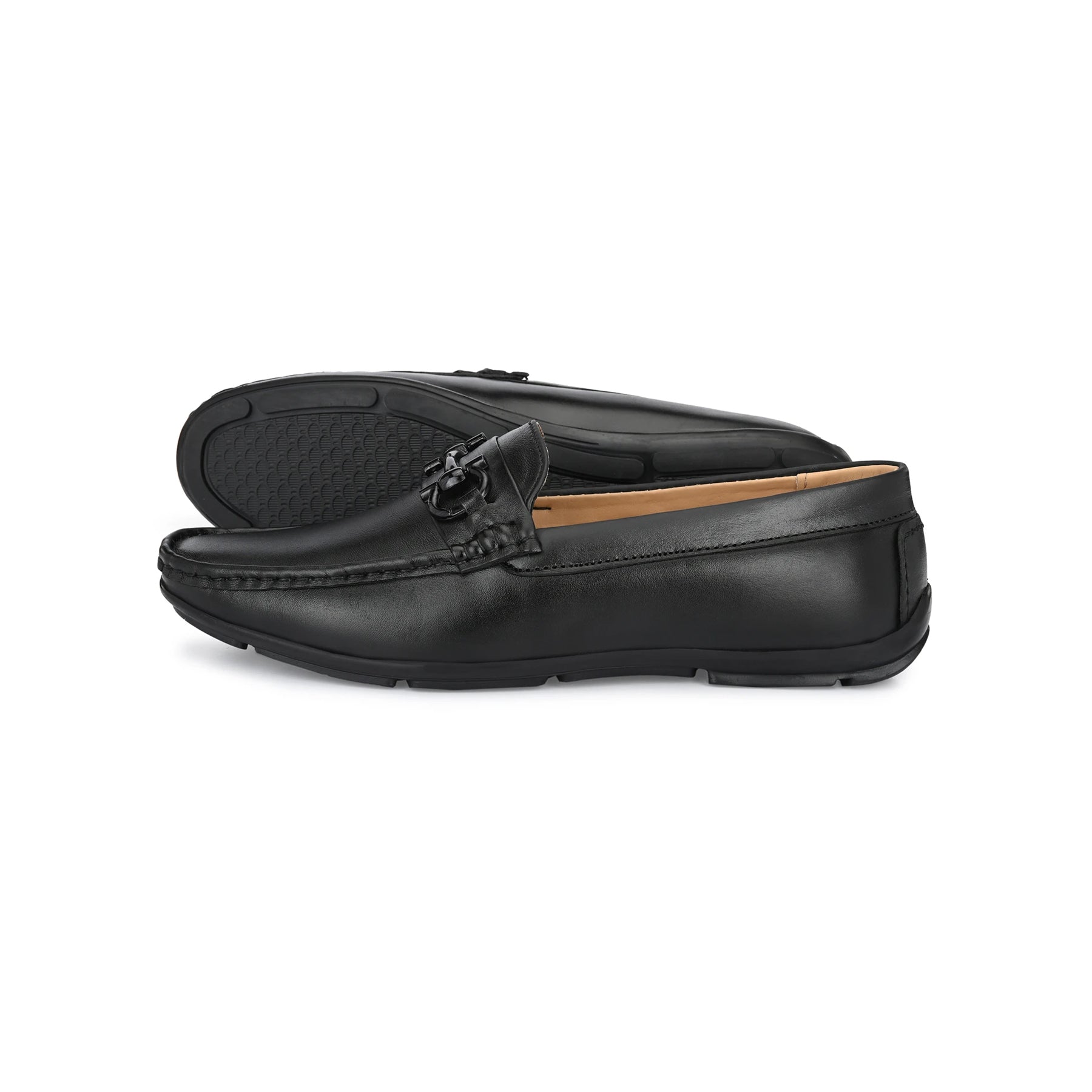 Black Genuine Leather Loafer